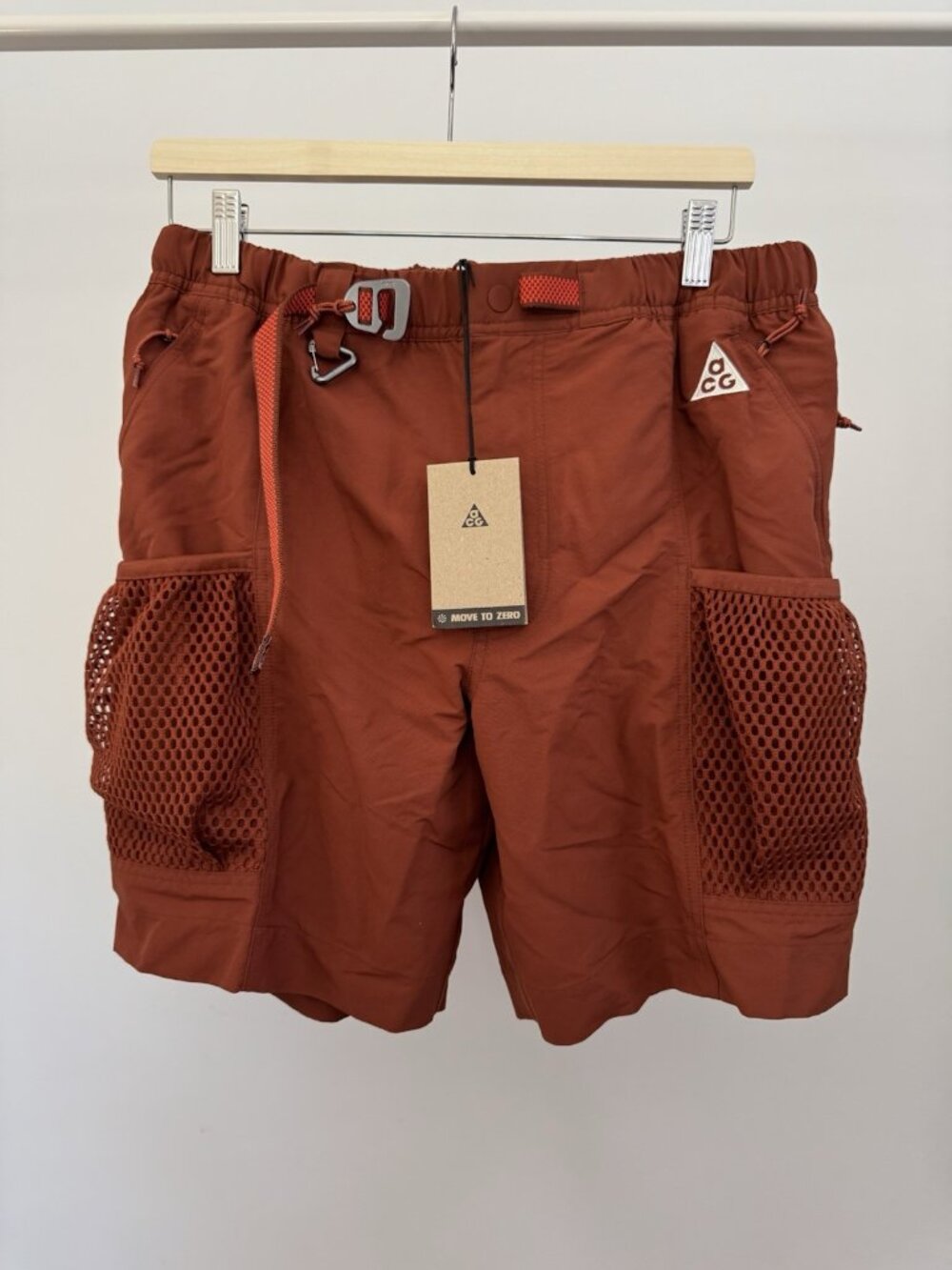 Nike ACG Utility Cargo Shorts Men's Small Rust Loose Fit NWT $135